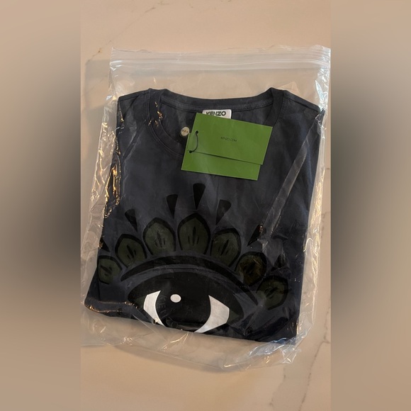 Kenzo Navy and Olive Eye t-shirt - Picture 2 of 6